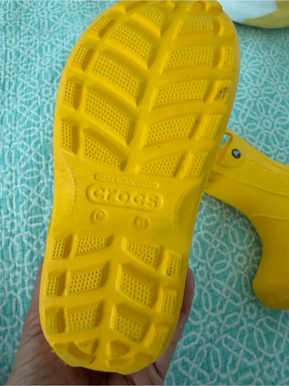 Crocs Kids' Yellow HandleRain Boots
